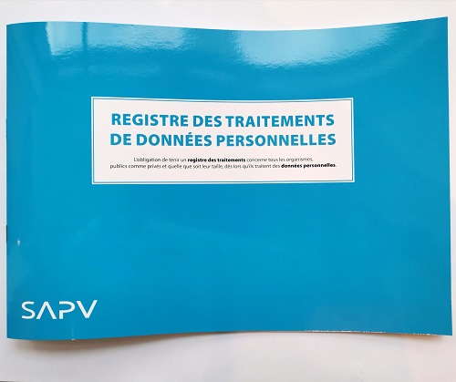 Registre de traitement des données RGPD